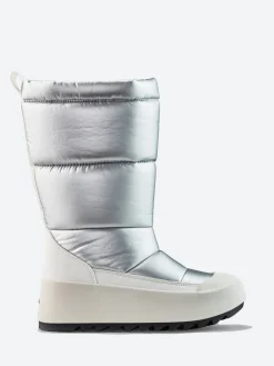 Sale - Magneto in Silver Matt Women Boots