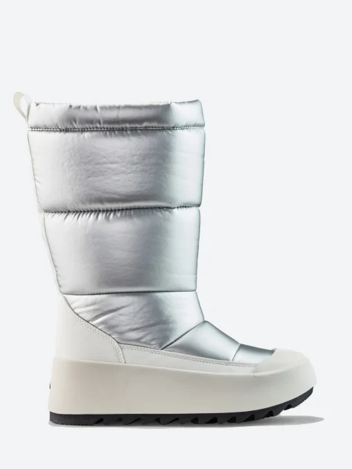 Sale - Magneto in Silver Matt Women Boots