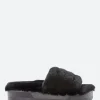 Sale - Pozy Lambswool Slide Sandal in Women Slides | Sandals