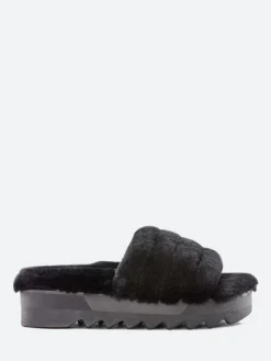 Sale - Pozy Lambswool Slide Sandal in Women Slides | Sandals