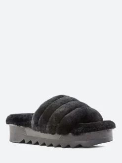 Sale - Pozy Lambswool Slide Sandal in Women Slides | Sandals