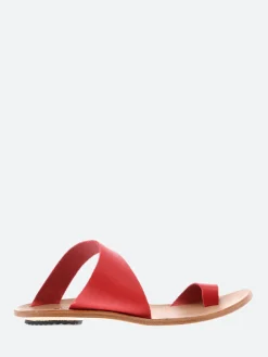 Fashion - Thong Sandal in Red Women Overalls & Jumpsuits | Slides