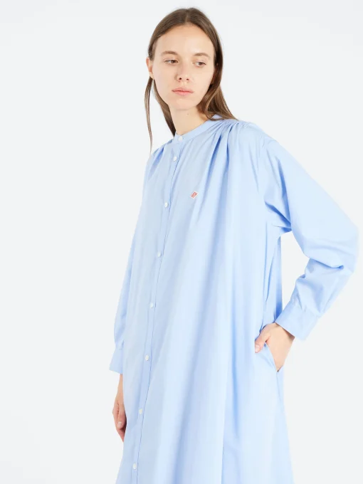 Online - Broadcloth Gathered Shirt Dress in Women Dresses