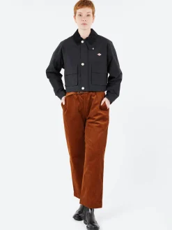 Best - Corduroy Easy Pants in Deep Orange Women Pants