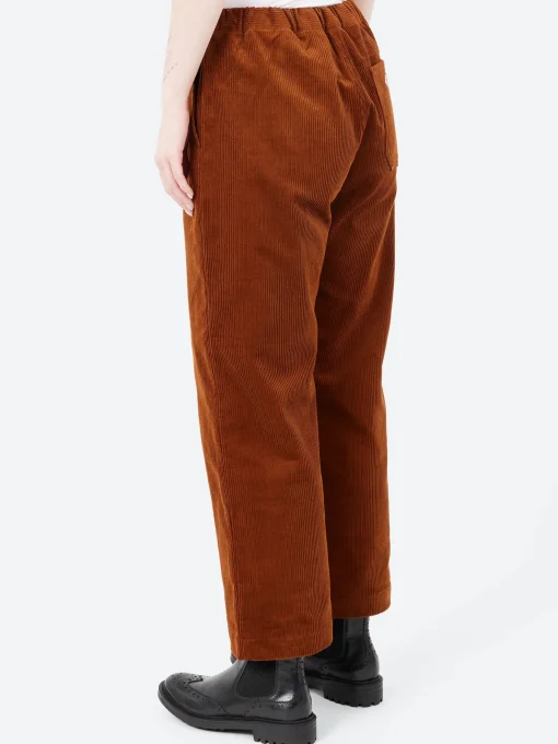 Best - Corduroy Easy Pants in Deep Orange Women Pants