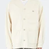 Discount - Cotton Drill Collarless Jacket in Outerwear