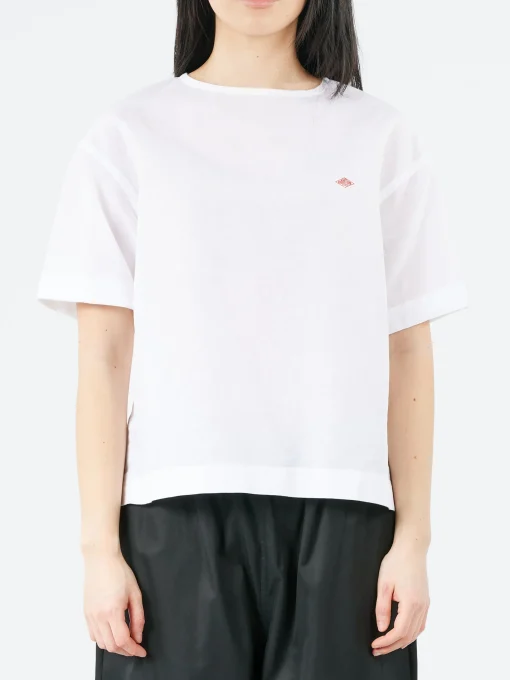 Outlet - Cotton Linen Slub Pullover Shirt in White Women Tops & Blouses