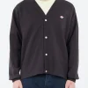 Fashion - Cotton Terry V-Neck Cardigan in Knitwear
