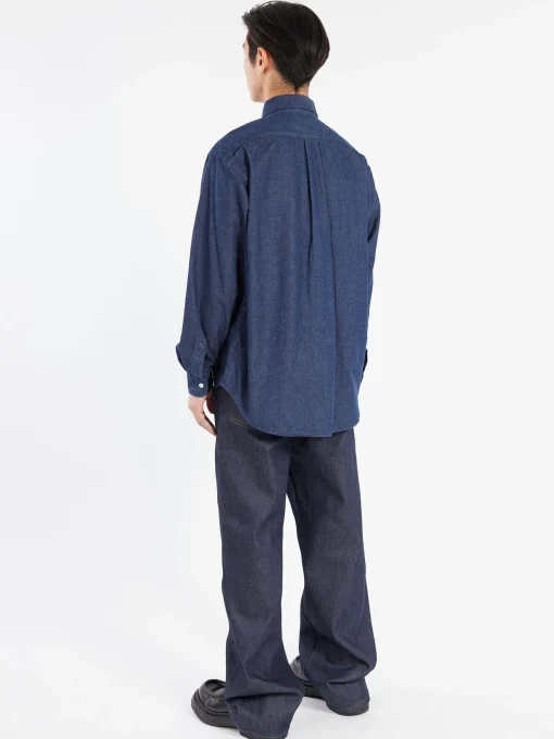 Clearance - Denim Button Down Shirt in Button-Ups