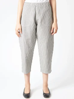 Online - Easy Pants in Black and Ecru Stripe Women Pants | Overalls & Jumpsuits