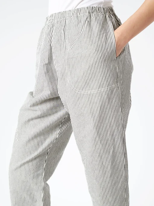 Online - Easy Pants in Black and Ecru Stripe Women Pants | Overalls & Jumpsuits