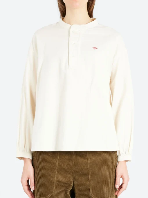 Clearance - Henley Neck Pullover Shirt in Women Tops & Blouses