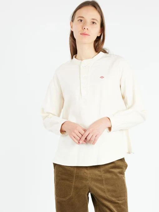 Clearance - Henley Neck Pullover Shirt in Women Tops & Blouses