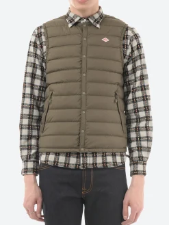 Sale - Inner Down Crewneck Vest in Olive Outerwear