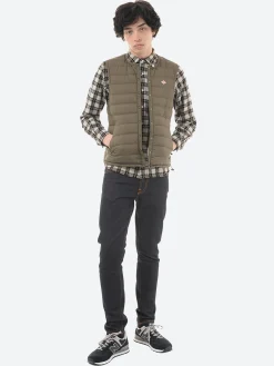 Sale - Inner Down Crewneck Vest in Olive Outerwear