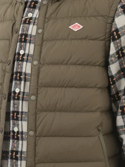 Sale - Inner Down Crewneck Vest in Olive Outerwear