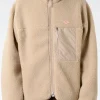 Best - Insulation Stand Collar Boa Jacket in Beige Outerwear
