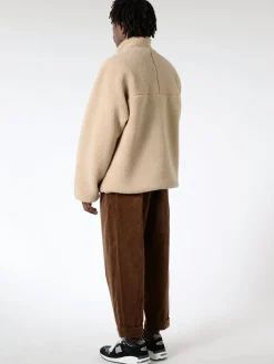 Best - Insulation Stand Collar Boa Jacket in Beige Outerwear