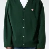 Best - Lambswool V-Neck Cardigan in Green Knitwear