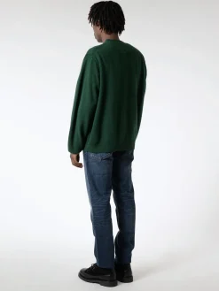 Best - Lambswool V-Neck Cardigan in Green Knitwear