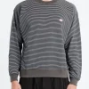 Clearance - Long Sleeve Sweat T-Shirt in Black and White T-Shirts