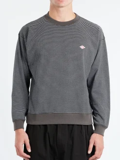 Clearance - Long Sleeve Sweat T-Shirt in Black and White T-Shirts