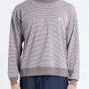 Outlet - Long Sleeve Sweat T-Shirt in Charcoal and White T-Shirts