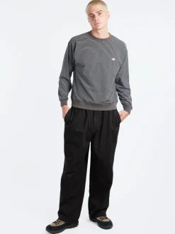 Clearance - Long Sleeve Sweat T-Shirt in Black and White T-Shirts