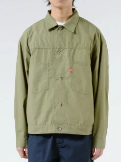Online - Men's Cotton Weather Short Jacket in Olive Outerwear
