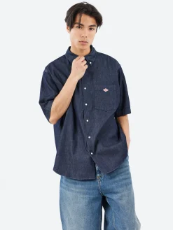 Best - Men's Denim Dungaree B.D S/S Shirt in Button-Ups