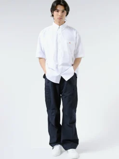 Best - Men's Dot Button B.D Shirt in White Button-Ups
