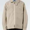 Sale - Men's 3-Layer Cloth Zip Up Jacket in Beige Outerwear
