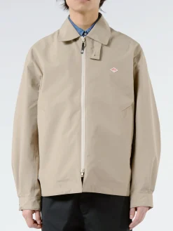 Sale - Men's 3-Layer Cloth Zip Up Jacket in Beige Outerwear
