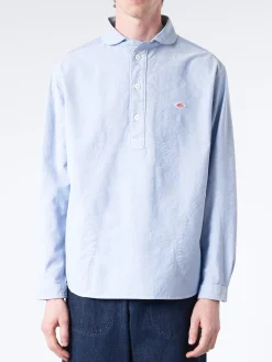 Clearance - Oxford Round Collar Pullover Shirt in Button-Ups