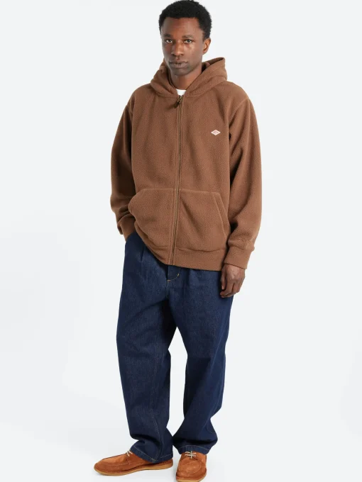 New - Polartec Boa Fleece Zip Hoodie in Outerwear