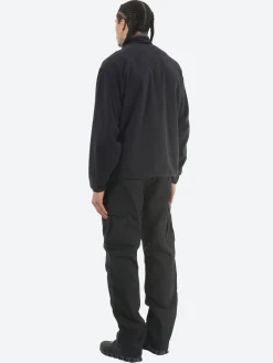 Outlet - Polartec Fleece Stand Zip Jacket in Black Outerwear