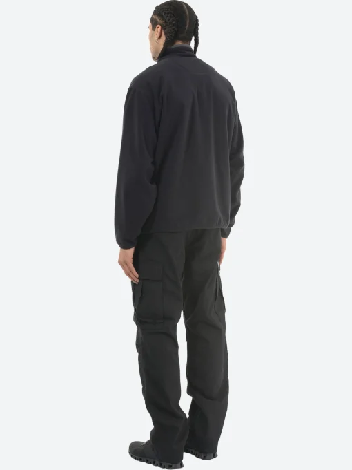 Outlet - Polartec Fleece Stand Zip Jacket in Black Outerwear