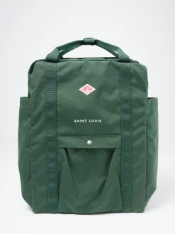 Clearance - Saint Louis Backpack in Dark Green Women Bags | Belts