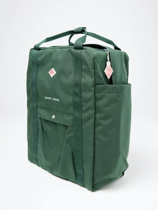 Clearance - Saint Louis Backpack in Dark Green Women Bags | Belts