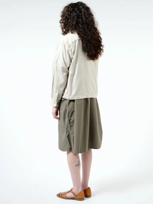 Sale - Shirt Short Jacket in Light Grey Women Outerwear