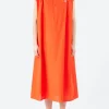 Sale - Sleeveless Dress in Poppy Red Women Dresses