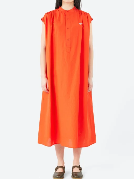 Sale - Sleeveless Dress in Poppy Red Women Dresses