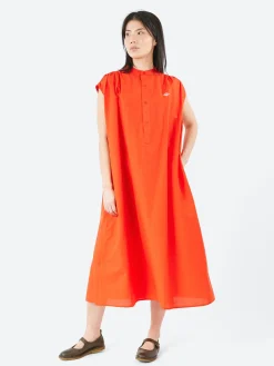 Sale - Sleeveless Dress in Poppy Red Women Dresses