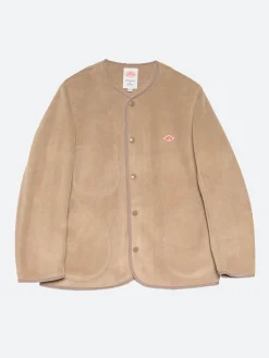 Online - Women's Collarless Fleece Jacket in Women Outerwear
