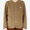 Clearance - Women's Collarless Fleece Jacket in Women Outerwear