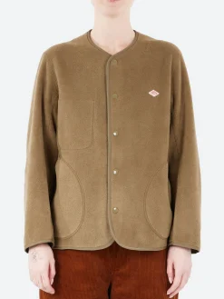 Clearance - Women's Collarless Fleece Jacket in Women Outerwear