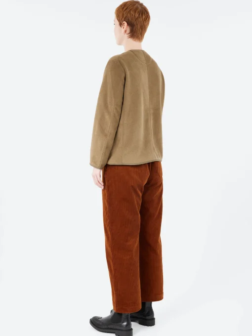 Clearance - Women's Collarless Fleece Jacket in Women Outerwear