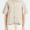 Clearance - Women's Cotton Poplin Half Sleeve Shirt in Women Tops & Blouses | Button-Ups