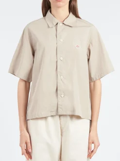 Clearance - Women's Cotton Poplin Half Sleeve Shirt in Women Tops & Blouses | Button-Ups