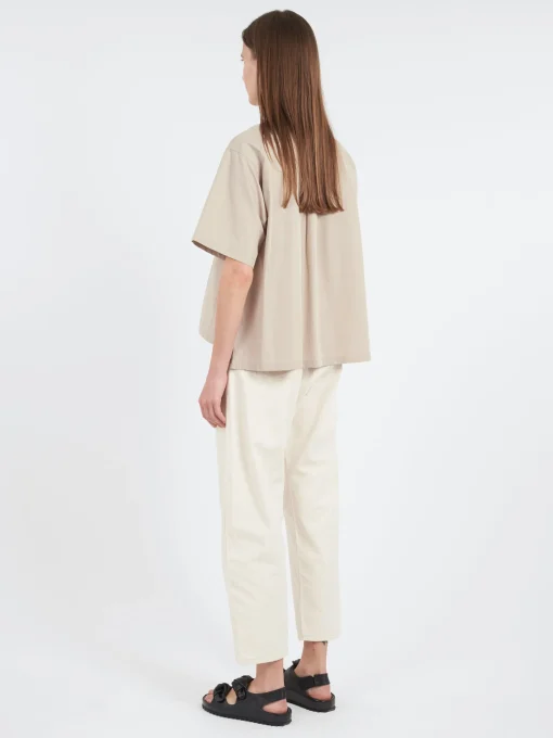 Clearance - Women's Cotton Poplin Half Sleeve Shirt in Women Tops & Blouses | Button-Ups